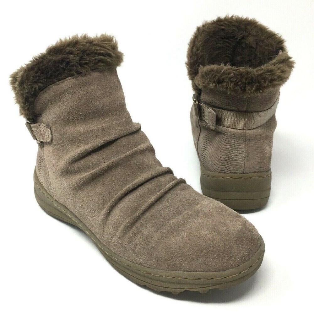 Bare Traps AVITA Tan Taupe sz 9M Suede Ankle Boots